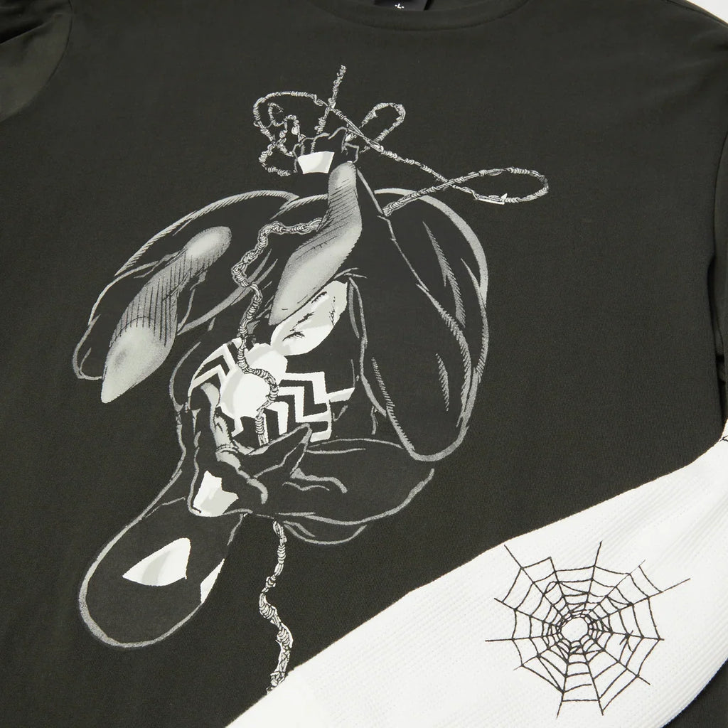 HUF Spiderman Web Long Sleeve Double Layer Top